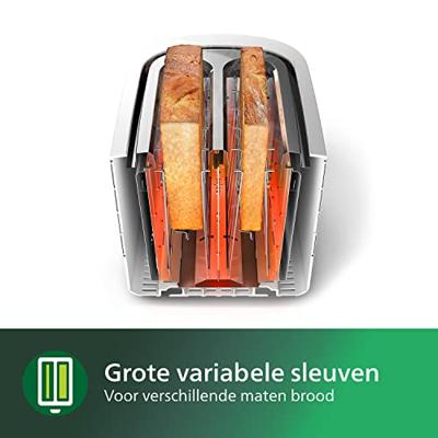 Philips Daily Collection Broodrooster met geïntegreerde opzethouder met 8 instellingen - thumbnail