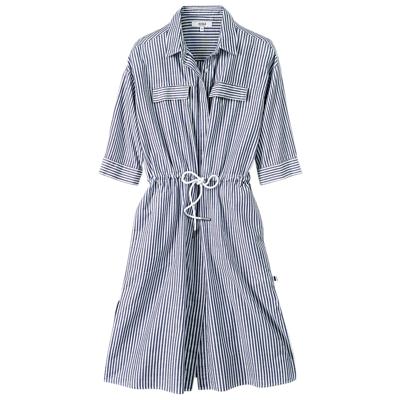 Aigle Dames Blousejurk Boehmeria, blauw, Maat: 36