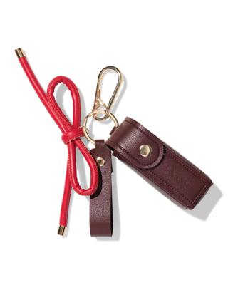 HEMA Sleutelhanger met lipstickhouder en strik - thumbnail