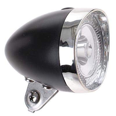 Simson voorvorkkoplamp classic mini zwart incl. bat. op kaart Simson voorvorkkoplamp classic mini zwart incl. bat. op kaart