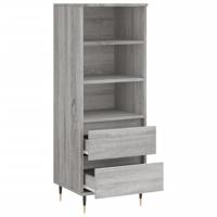 Hoge kast 40x36x110 cm bewerkt hout grijs sonoma - thumbnail