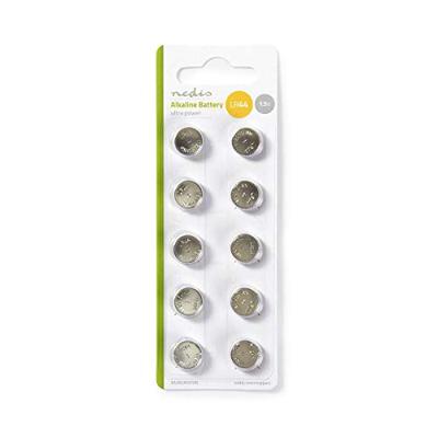 Nedis baaklr4410bl alkaline batterij lr44 10 stuks blisterverpakking