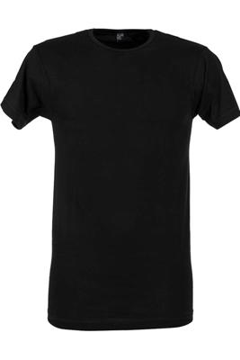 Alan Red T-shirts Derby extra lang 2-pack zwart