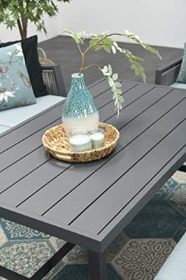 Garden Impressions Brendon lounge dining set 4-delig L - mint grijs