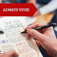 Sharpie S-gel roller, medium punt, blister van 3 stuks, zwart - thumbnail