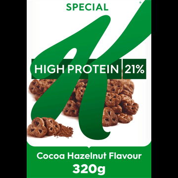Kellogg&apos;s Special K High Protein 21% Cocoa Hazelnut Flavour 320 g bij Jumbo