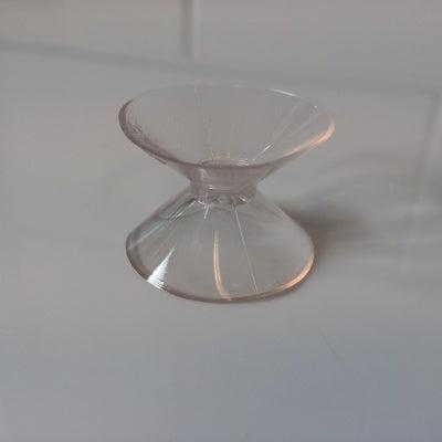 Zuignap dubbel 35+35 mm transparant 100