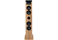 Torenluidspreker - THOMSON - Zwart/Hout - Bluetooth/CD/USB/SD, 60W, FM-radio, Afstandsbediening, Voeding 230V - thumbnail