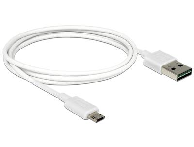 DeLOCK 84807 USB-kabel 1 m USB 2.0 USB A Micro-USB B Wit