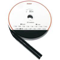 FASTECH® T0401099990325 Klittenband Om vast te plakken Hotmelt Haak- en lusdeel (l x b) 25000 mm x 10 mm Zwart 1 paar - thumbnail