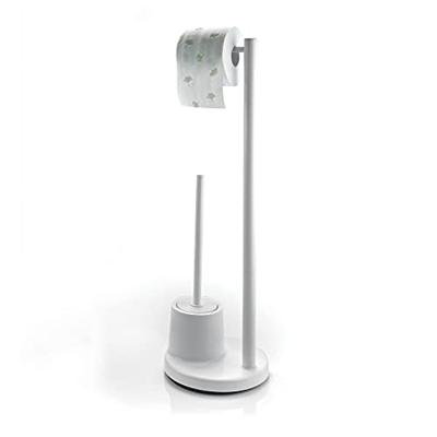 Toiletborstelhouder Sapho White Line Vrijstaand met Toiletrolhouder Wit Sapho Toiletborstelhouder Sapho White Line Vrijstaand met Toiletrolhouder Wit Sapho
