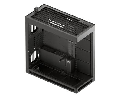 HAVN HAVN HS 420 PC-Gehäuse, Midi-Tower, E-ATX, Tempered Glass - schwarz Midi-tower Behuizing, Gaming-behuizing, PC-behuizing Zwart