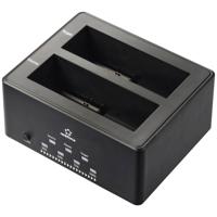 Renkforce RF-5576398 USB-A 3.2 Gen 1 SATA 2 poorten Harde schijf-dockingstation 2.5 inch, 3.5 inch Met clone-functie, Met wis-functie - thumbnail