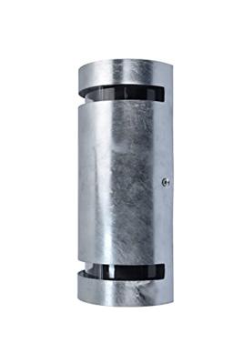 Buitenlamp voordeur gegalvaniseerd zilver &apos;Ran&apos; 2X GU10 15 jaar roest garantie 25 cm