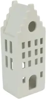 Countryfield theelichthouder keramiek heritage 7x6x17cm wit - thumbnail