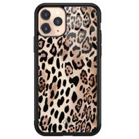 iPhone 11 Pro glazen hardcase - Golden wildcat - thumbnail