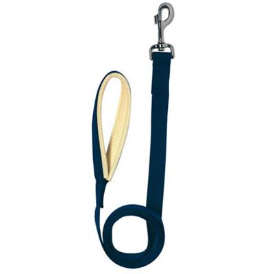 Nylon lijn met musketon zwart