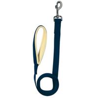 Nylon lijn met musketon zwart - thumbnail