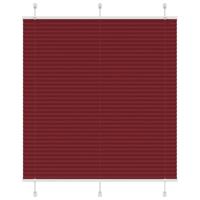 Pliss rolgordijn 120x100cm stofbreedte 119,4cm bordeauxrood - thumbnail