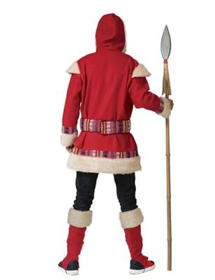 Eskimo kostuum man rood