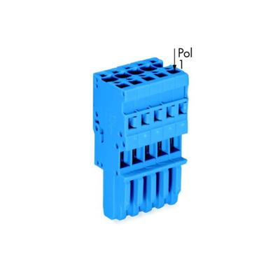 WAGO 769-105/000-006 Connector, female Blauw 50 stuk(s)