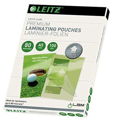 Leitz Lamineerfolie DIN A5 80 micron glanzend 100 stuk(s)