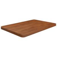 Wastafelblad 60x40x2,5cm behandeld massief hout donkerbruin - thumbnail