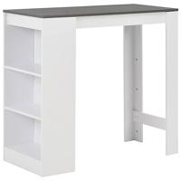 Bartafel met schap 110x50x103 cm wit - thumbnail