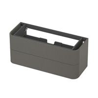 INK - Afgeronde Onderkast Gelakt 2 Laden Softclose met Gefreesd Front Tbv Grepen - 1200x450x520 Mm - Mat Beton Groen - thumbnail