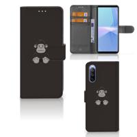 Sony Xperia 10 III Leuk Hoesje Gorilla | Portemonnee hoesje - thumbnail