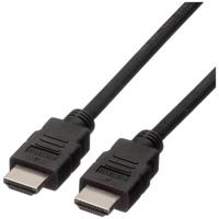ROLINE GREEN HDMI High Speed kabel met Ethernet M-M, TPE, zwart, 1 m - thumbnail