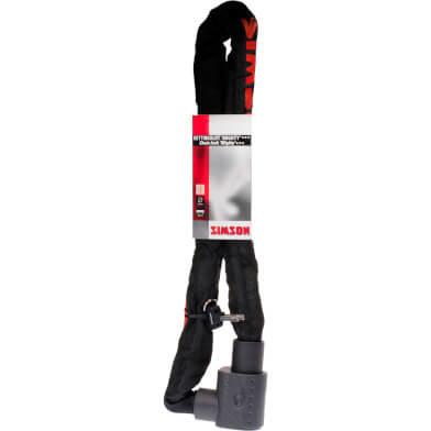 Simson Mighty Kettingslot Art 3 100 cm x 10 mm Zwart/rood