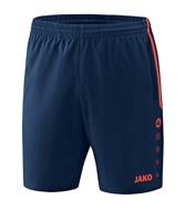 JAKO 6218 Short Competition 2.0 - Navy/Flame - 4XL - thumbnail