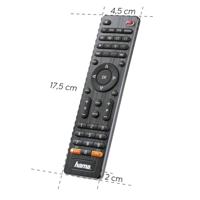 Hama Universele TV-Afstandsbediening voor 4 Apparaten met App-Toets Zwart - thumbnail