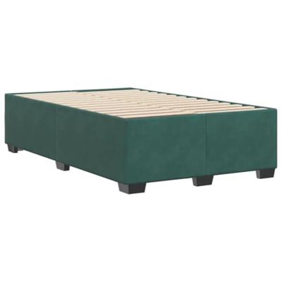 Bedframe zonder matras 120x190 cm fluweel donkergroen