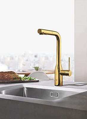 GROHE essence new Keukenkraan - hoog - draaibare/uittrekbare uitloop - cool sunrise geborsteld 30270gn0
