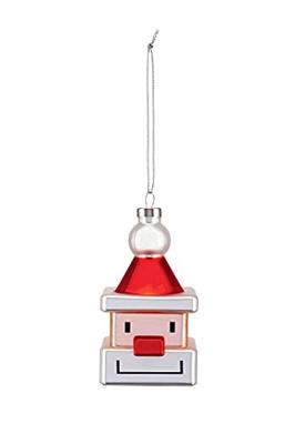 Alessi Le Palle Quadrate Kerstornament Santa Cube