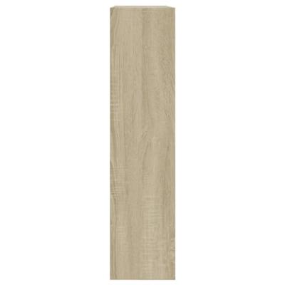 Schoenenkast 80x21x87,5 cm bewerkt hout sonoma eikenkleurig