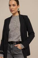 Fran pinstripe blazer - black/off white - 13623 - thumbnail
