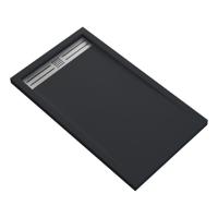 Douchebak Boss & Wessing Veroni Elite 120x90 cm Composietsteen Mat Zwart Boss & Wessing - thumbnail