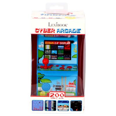 LEXIBOOK - Cyber Arcade Console, 200 spellen, LCD-kleurenscherm 2.8