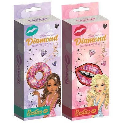 Besties diamond painting sleutelhanger maken