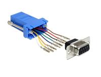 Delock 65430 RJ45 / VGA Adapter [1x D-sub bus 9-polig - 1x RJ45-bus] Zwart, Blauw, Zilver 0 mm - thumbnail