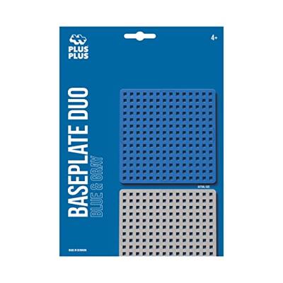 Plusplus Bouwplaat blauw/grijs Plus-Plus: 2 stuks 3840