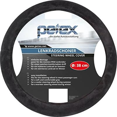 Petex Design 1108 Stuurwielhoes TPE Zwart 36 - 38 cm