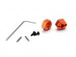 Aluminum hex wheel hub (orange/2pcs) - thumbnail