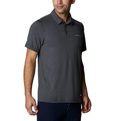 Columbia Tech Trail™ Polo Heren Shark Heather XXL