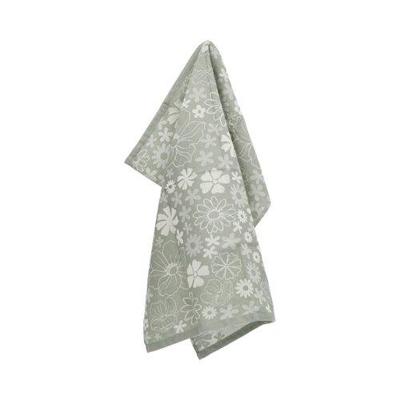 Bunzlau Castle Bunzlau Castle Flowerbed theedoek 65x65 Dark Green