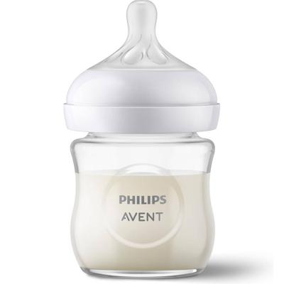 Glazen flesje 120 ml Philips AVENT Natural Response doorzichtig