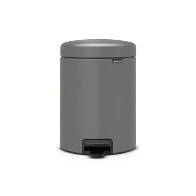 Brabantia pedaalemmer Newlcon 5 liter mineral concrete grey Brabantia pedaalemmer Newlcon 5 liter mineral concrete grey